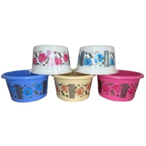 Plastic Bowls & Wash Tubs (Printed & Plain)